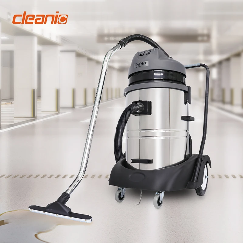 High Power Heavy Duty Dual Motor Stainless Steel Industrial Wet Dry Vacuum Cleaner For Cleaning Dust Coarse Dirt
