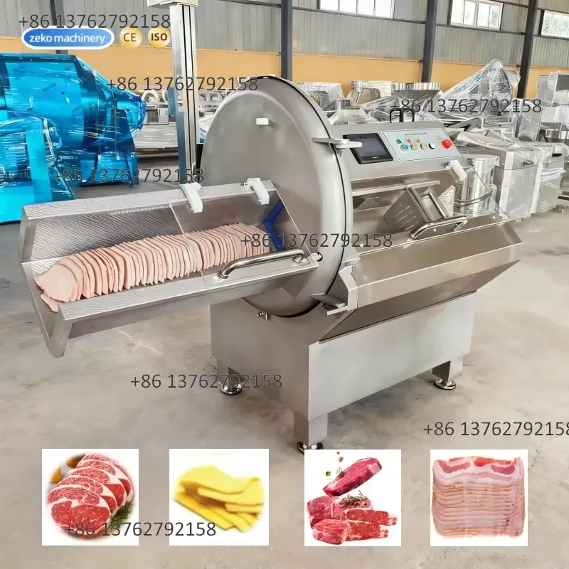 【2026】 Automatic Commercial PLC Core High Capacity Meat Slice Steak Beef Jerky Cheese Pork Chop Ribs Mutton Cutting Slicing