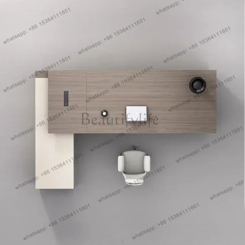 FG Gaming Table Storage Filing Cabinets Luxury Simple Modern Light Supervisor President Boss Desk Computer Desk Table Room Desks