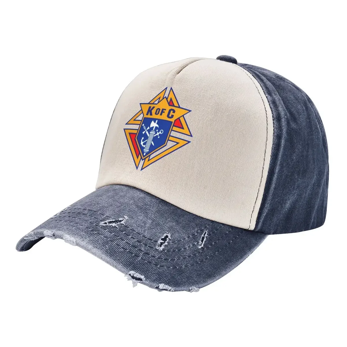 Knights Of Columbus Logo Unisex Baseball Caps Distressed Cotton Caps Hat Hip Hop Outdoor Summer Sun Cap