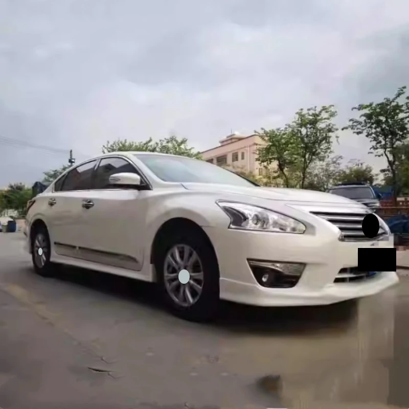 Unpainted Car Body Kit for Nissan Teana Altima 2013-2015 Modified Front Shovel Side Skirts Rear Lip with Lamp Accessories