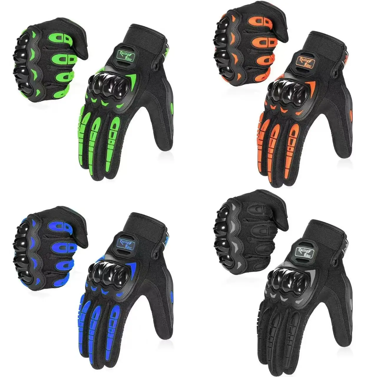 Summer Motorcycle Gloves Man MTB Biker Glove Leather Touch Carbon Gear Guantes Motociclista Luvas Para Motocross