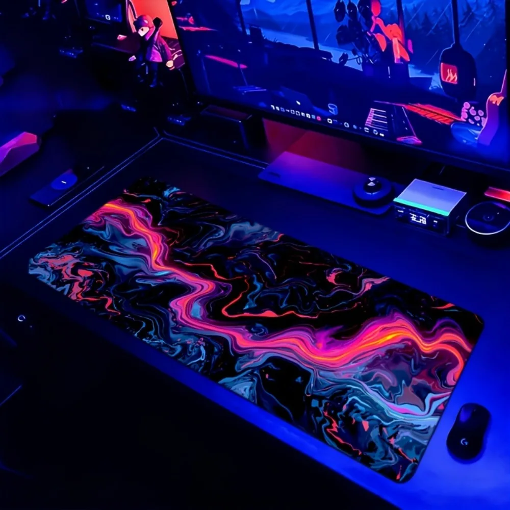 Extra-large size gaming and office dual-purpose mouse pad, with fashionable and colorful design desk accessories