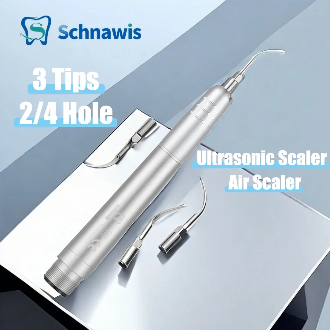 

Schnawis Dental Ultrasonic Scaler Handpiece Air Scaler Handpiece Sonic Scaler Tooth Cleaner With 3 Tips 2/4 Hole Dentistry Tool