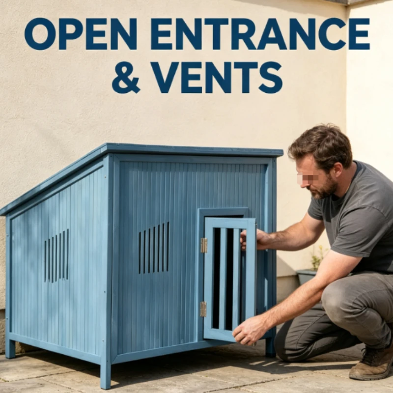 Outdoor villa household multi-cat nest large oversized large space cat nest evasion house outdoor integration - view 2