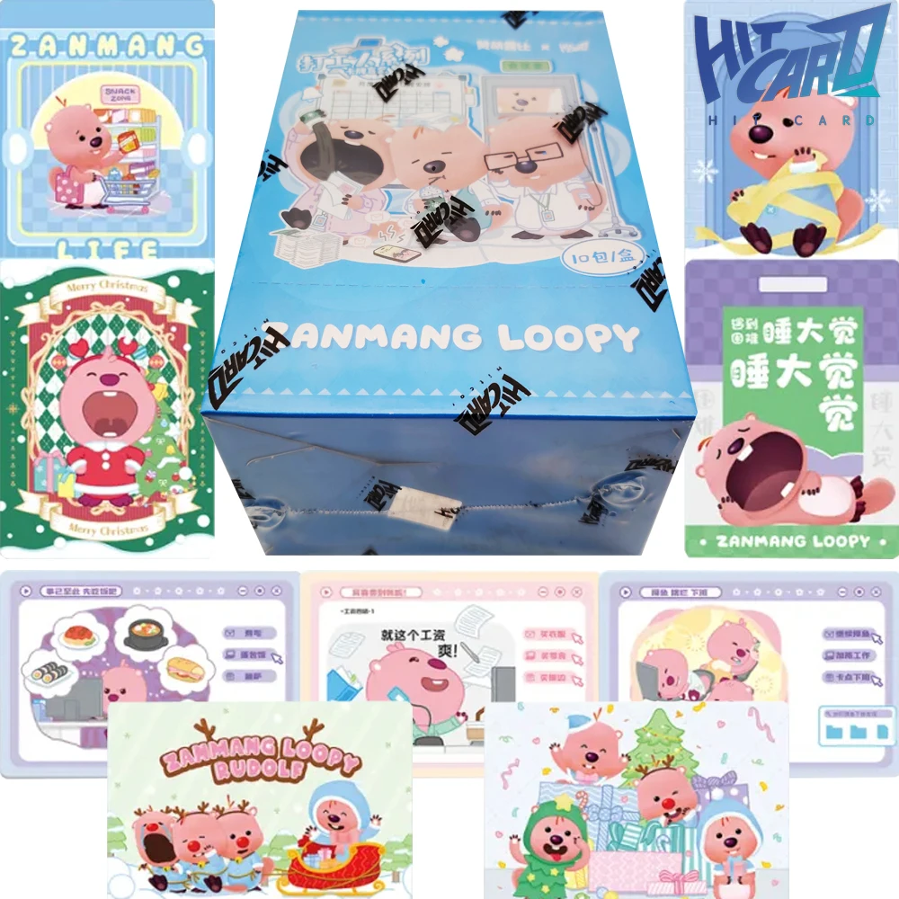 New HITCARD Genuine Animation Peripheral Collection Card Spring Flower Theme Cartoon Character Vitality Cute Rare Card Teen Gift