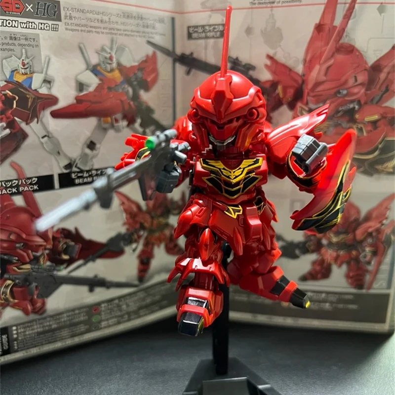 Bandai Gundam SDEX 013Sinanju รุ่น movable หุ่นยนต์ประกอบอาคารของเล่น Animation อุปกรณ์ต่อพ่วงคอลเลกชันเครื่องประดับ