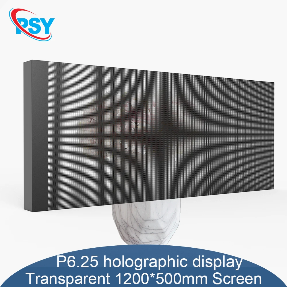

LED P6.25 Indoor HD Holographic Invisible Screen Technology Transparent Display Glass 3D Naked Eye Flexible Splicable Film Scree
