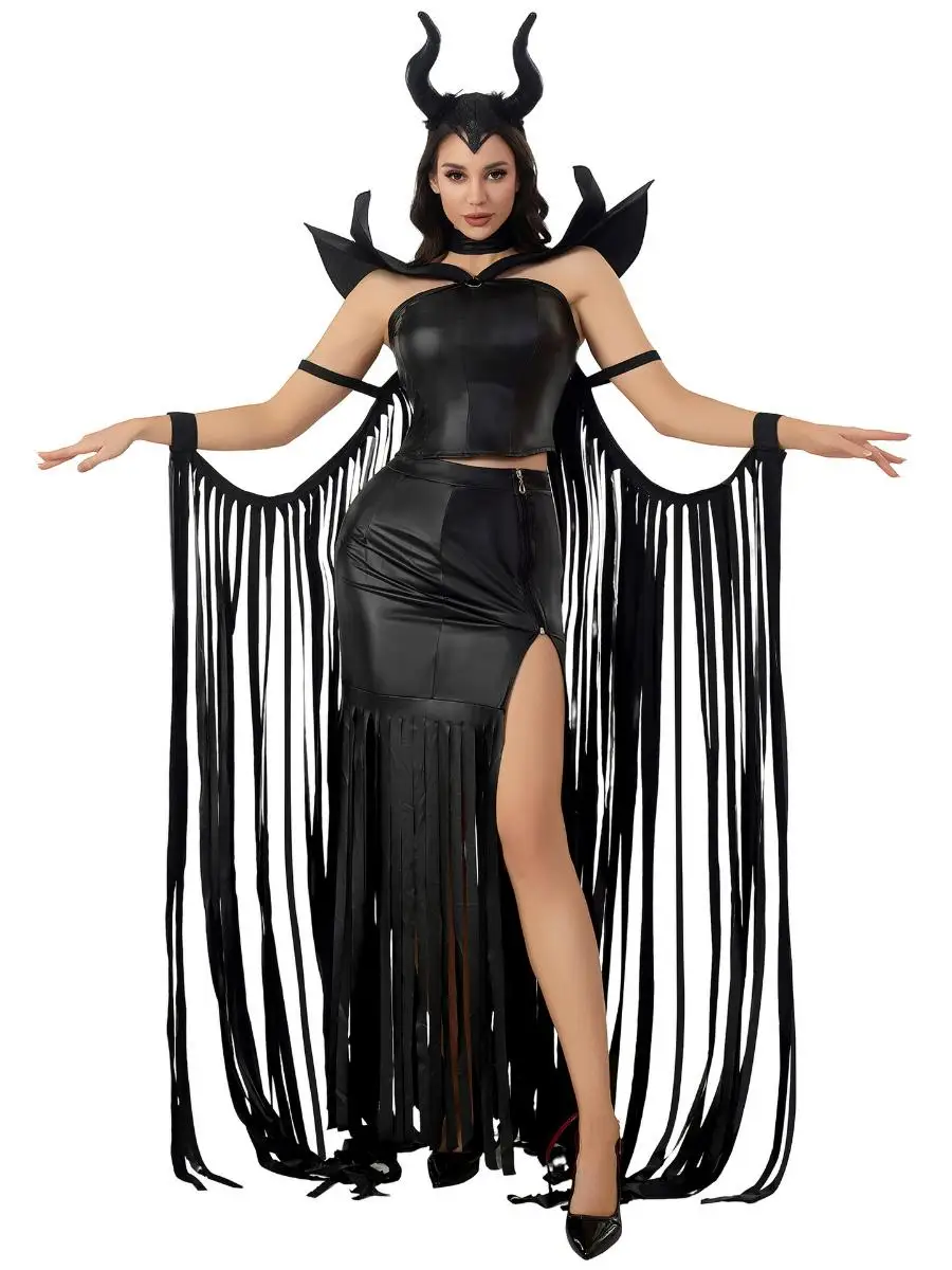 ชุดคอสเพลย์แม่มดสไตล์โกธิคสำหรับงานฮาโลวีน ชุดแสดงบนเวทีระดับประเทศ ไซส์ MXL ทำจากไนลอน ไม่มีแบรนด์ ไม่ได้จดทะเบียน...