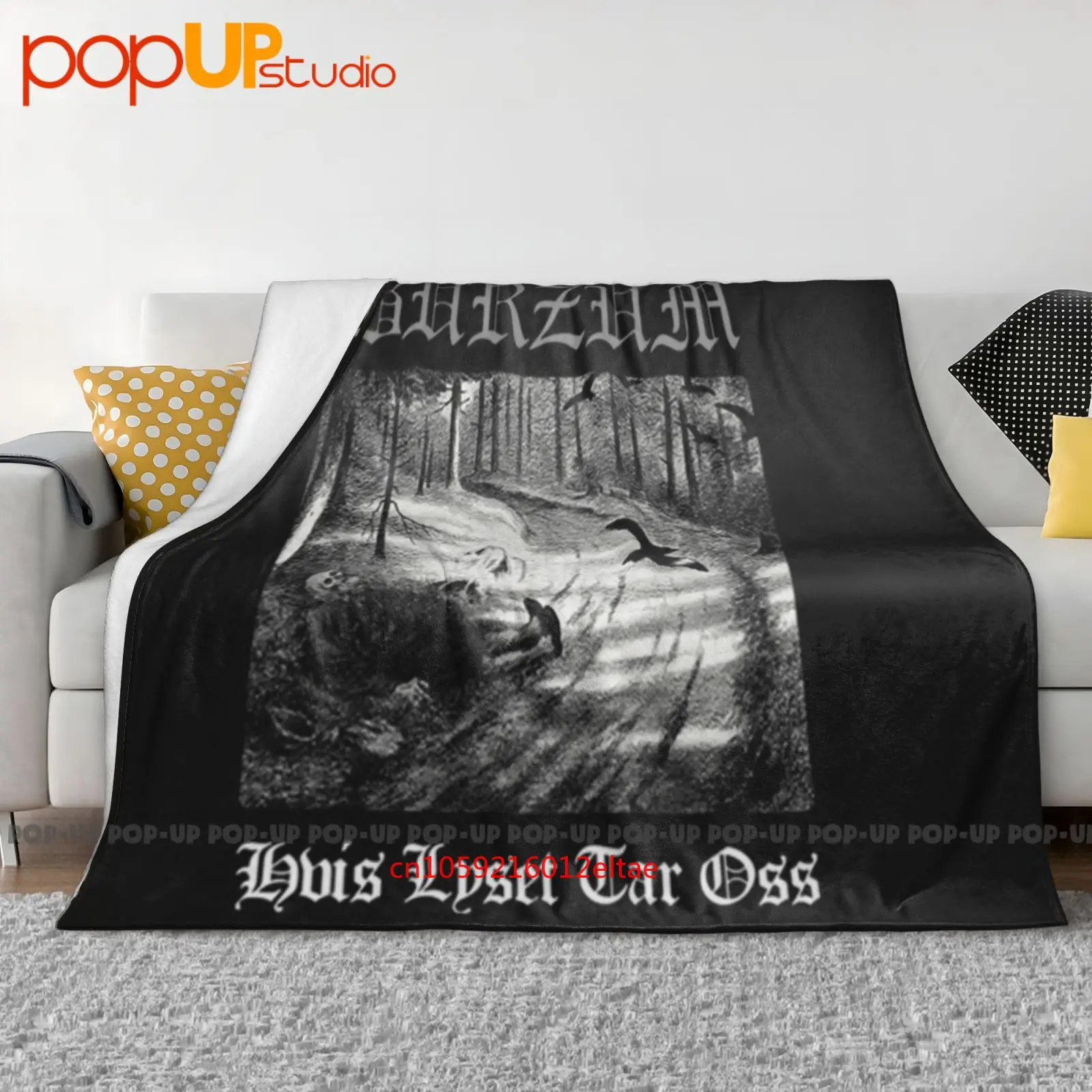 Burzum 'Hvis Lyset Tar Oss' Ultra-Soft Blanket Quilt Winter Sofa Cover Bed Covers