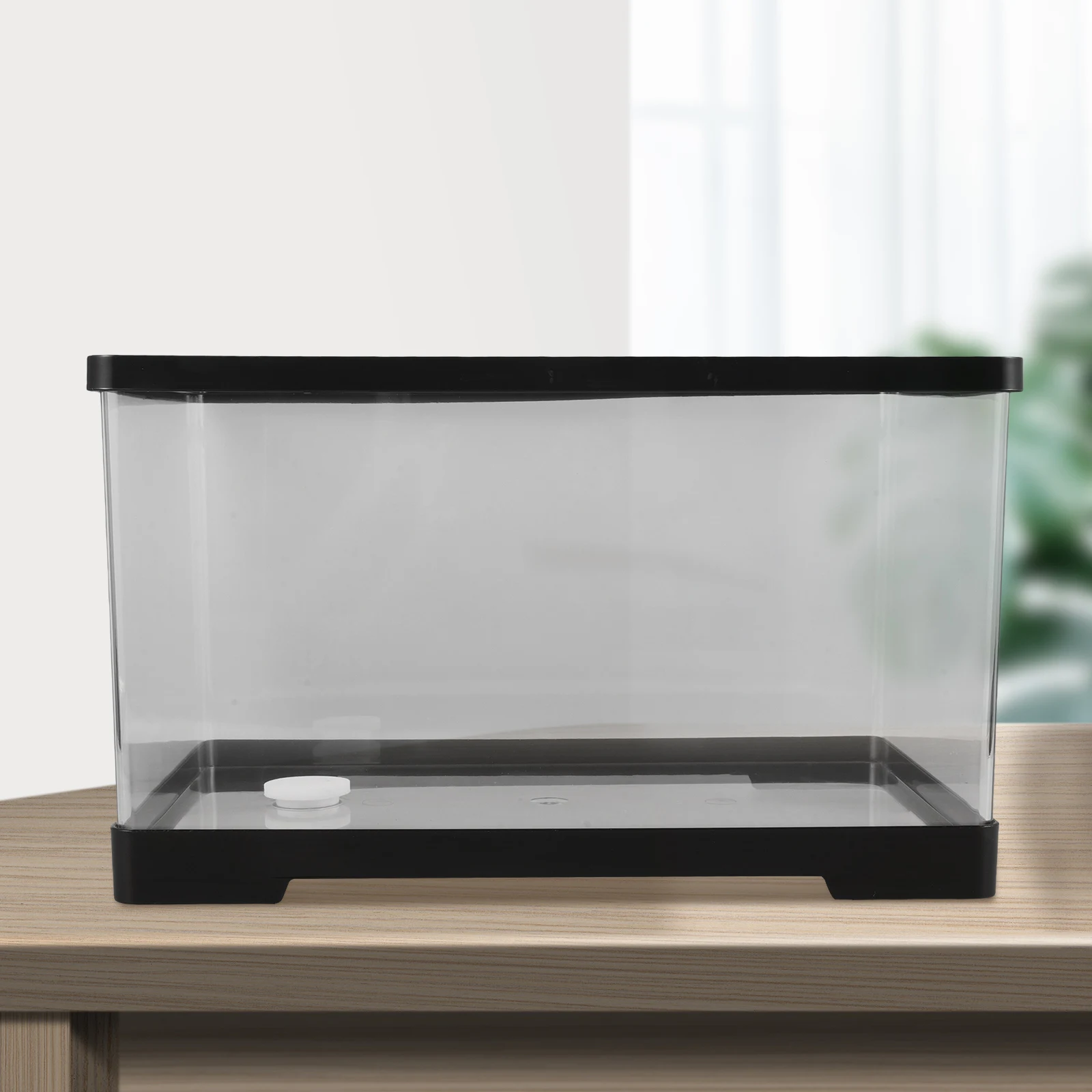 

Clear Turtle Tank Desktop Aquarium Small Transparent Acrylic Fish Bowl Multi-Function Betta Fish Tank Household Decoration