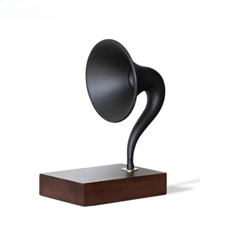 Simulated Phonograph Ornaments Modern Crafts Desk Decoration Creative Artwork Music Equipment Horn Model Room Aesthetics Decor