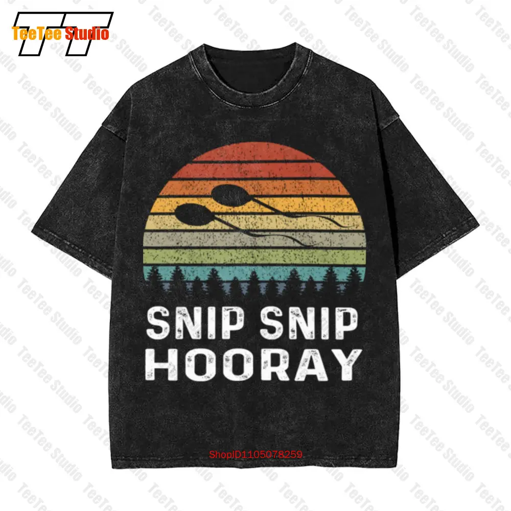 

Винтажная футболка большого размера Vasectomy Snip Hooray TAO9