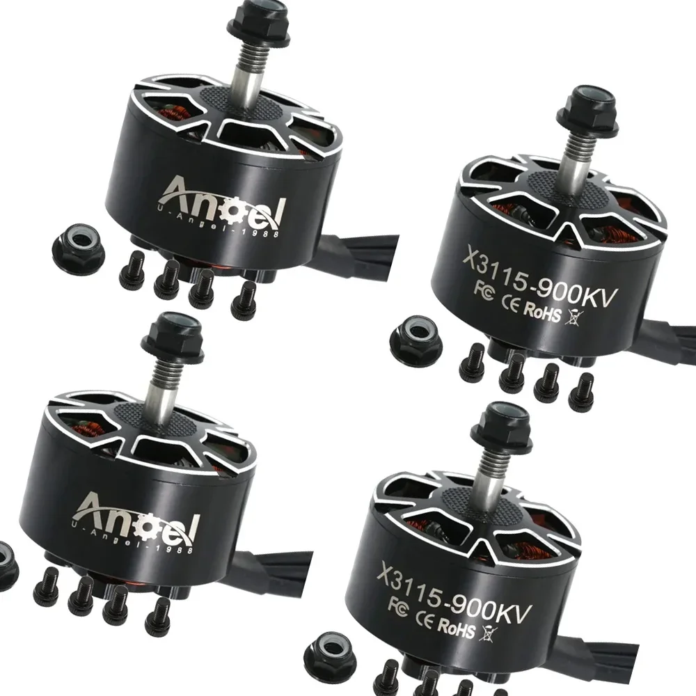 SkyDEl4pcs UAngel X3115 Brushless Motor Set 900KV 1050KV 1200KV 6S Compatible For FPV Freestyle 9inch-10inch Long Range Cinelift