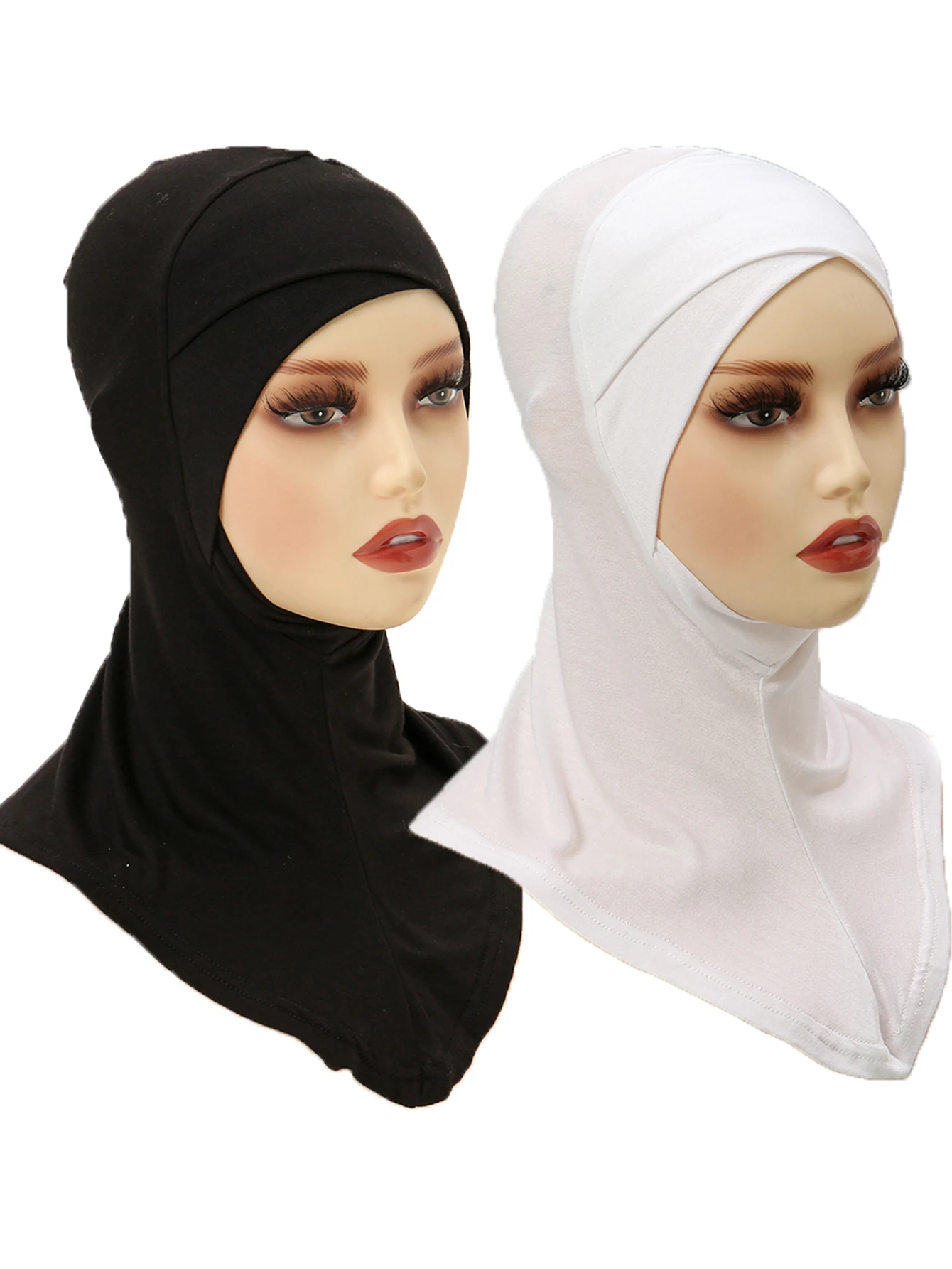 Wholesale Muslim Women Underscarf Hijab Full Coverage Criss Cross Hijab Muslim Women Scarf Turban Lady Cap Islamic Hat Turbante