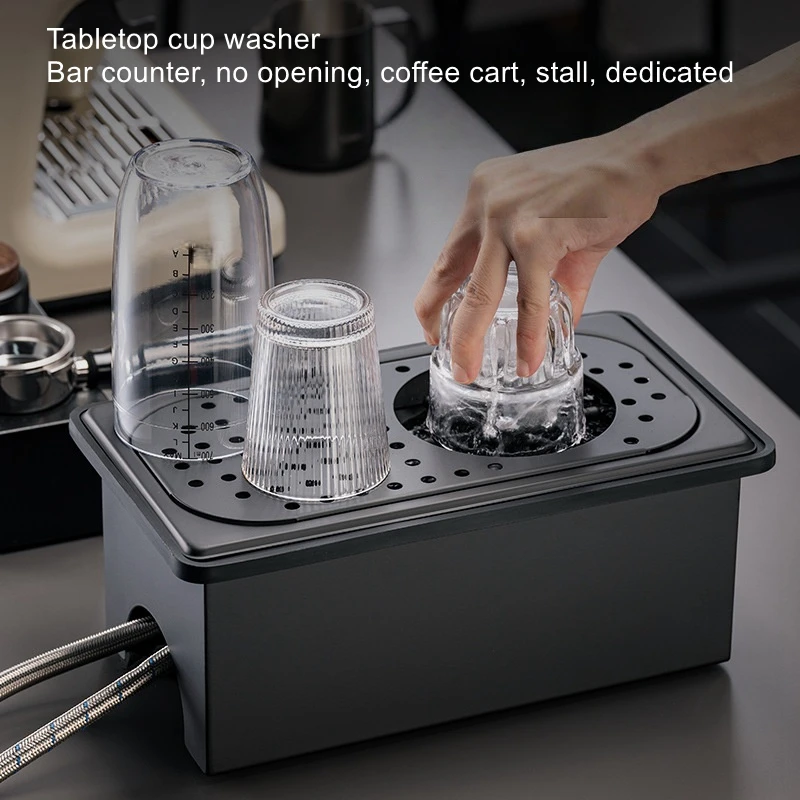 

Coffee cart countertop high-pressure cup washer outdoor milk tea stall stainless steel automatic cup washer