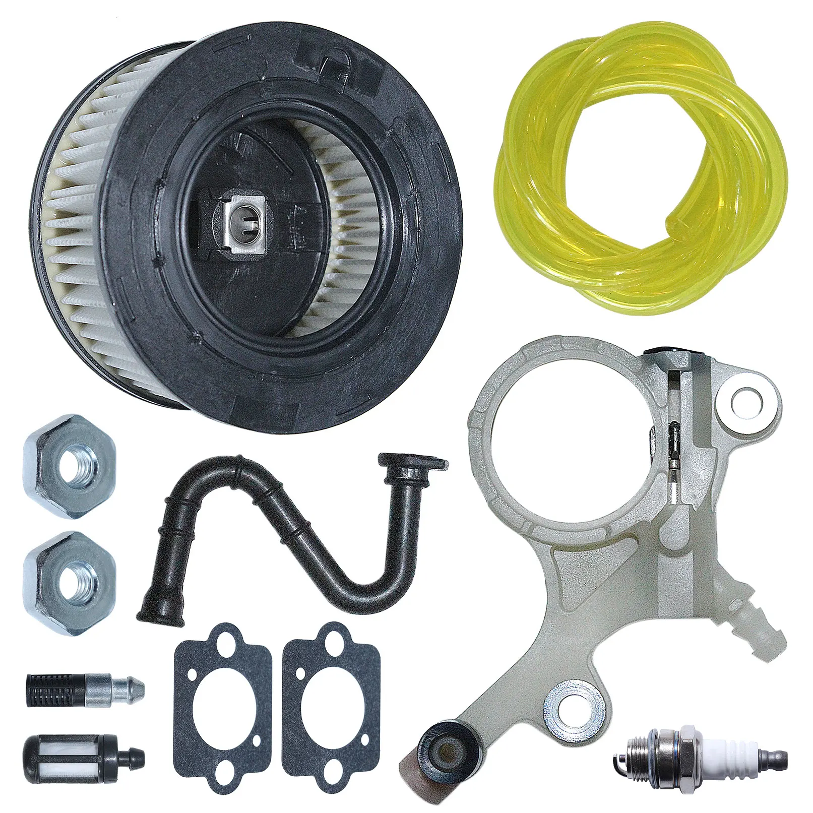 Filtro aria pompa olio tubo olio Set per Stihl MS251 MS261 MS271 MS291 MS311 MS381 MS391 w guarnizioni candela filtro olio