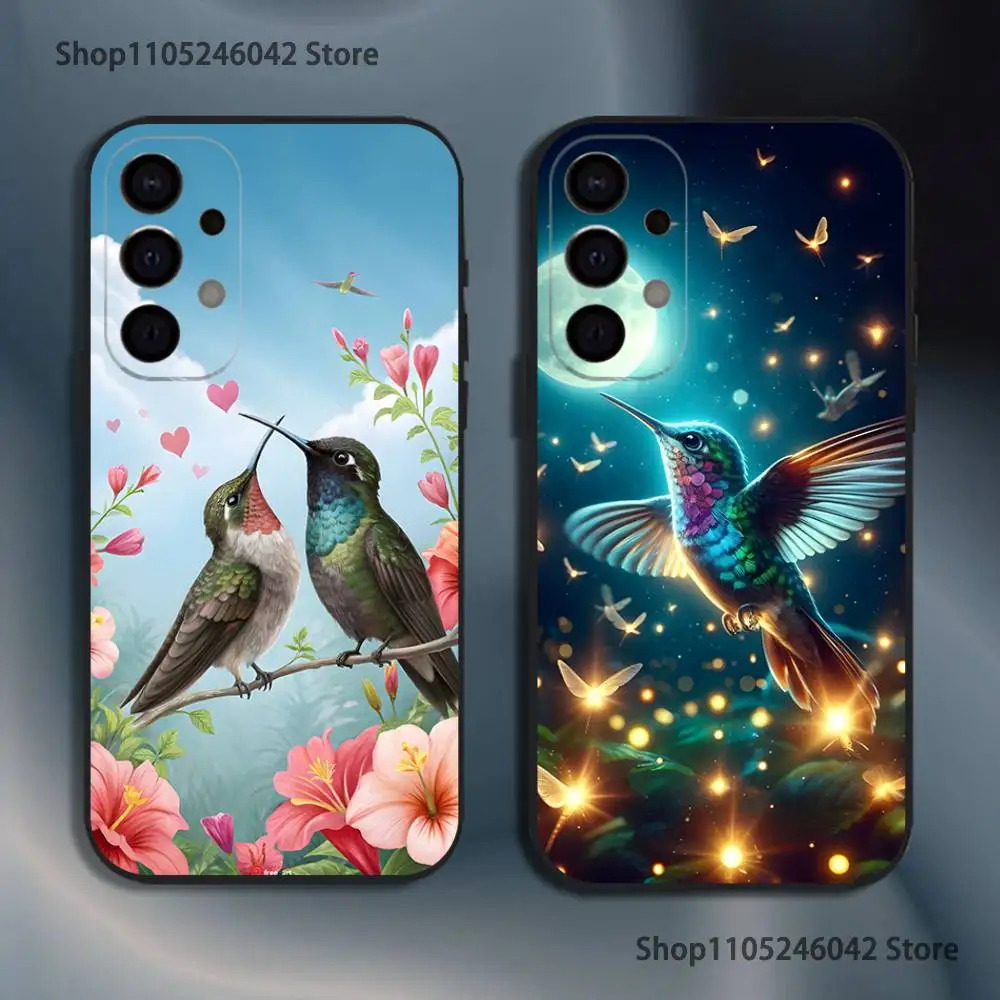 

Colorful Bird Hummingbird For Samsung Phone Case S26,S25,S24,S21,S22,S23,S30,Ultra,S20,Plus,Fe,Lite,5G Black Cover