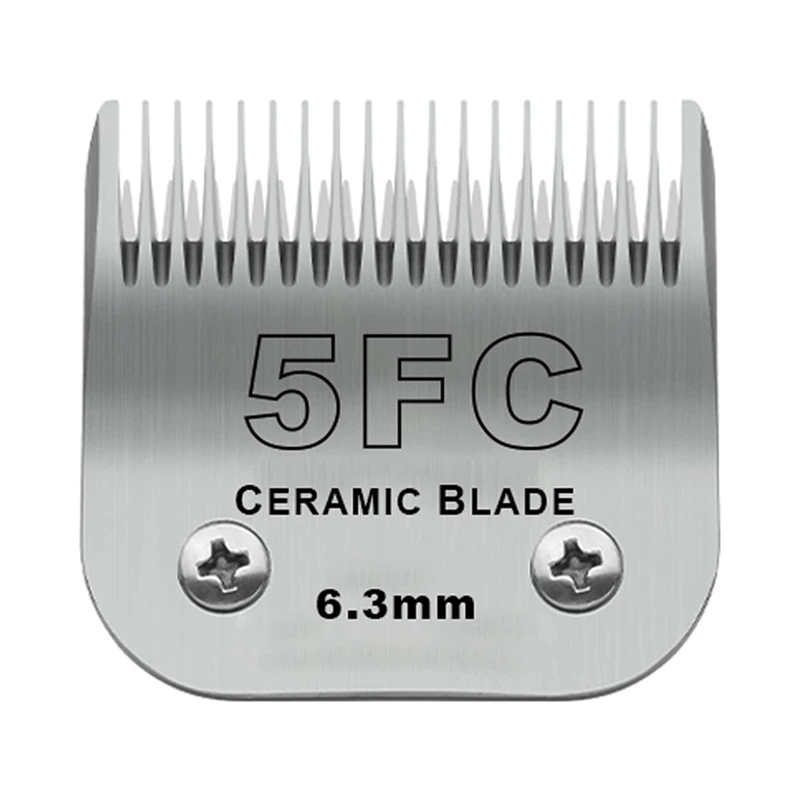 

5FC Detachable Pet A5 Hair Trimmer Replacement Ceramic Blade Compatible With Most Andis, Oster, Wahl KM Dog Clippers