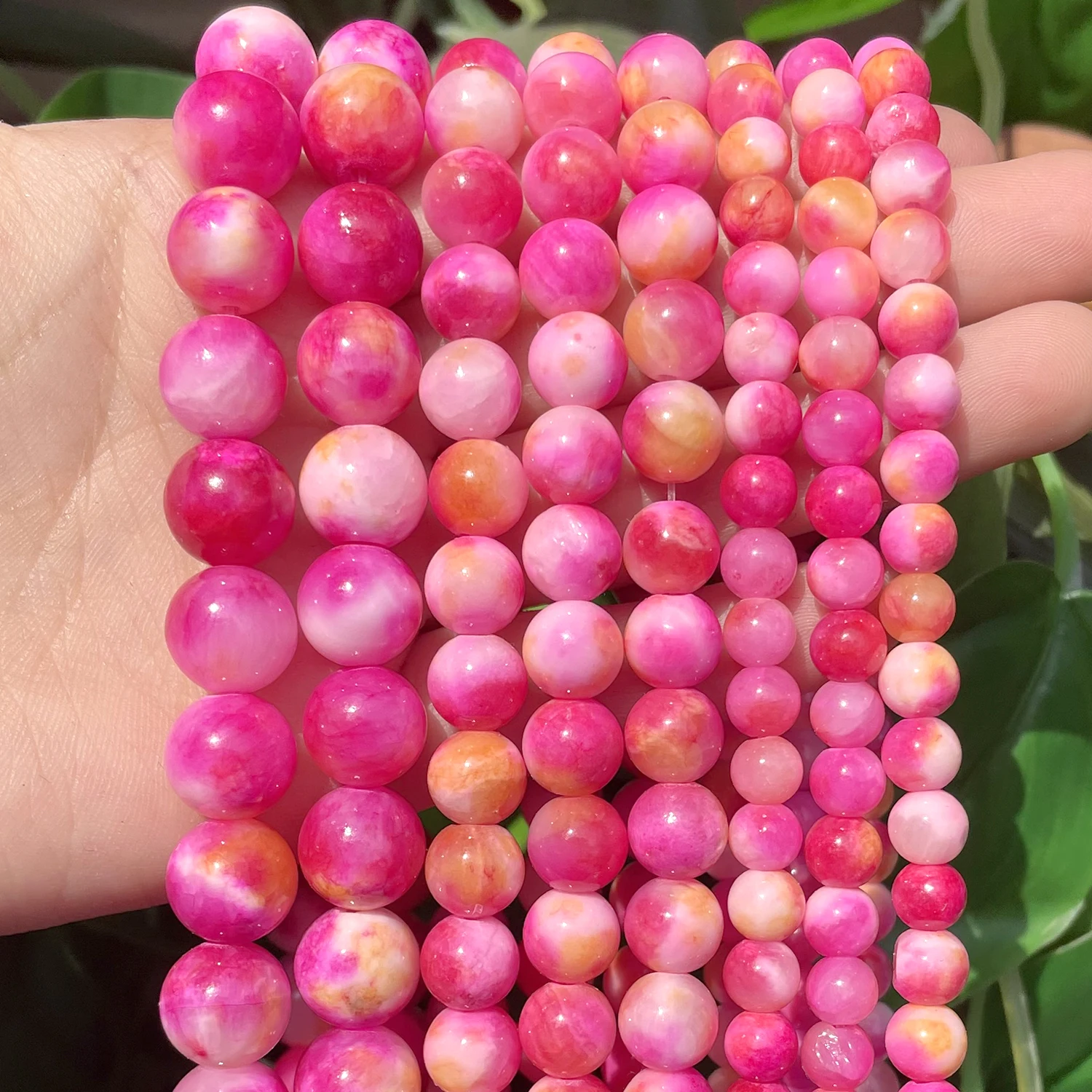 

Natural Stone Persian Jades Beads Smooth Round Loose Spacer Beads for Jewelry Making Charms Bracelets Handmade 4/6/8/10/12mm