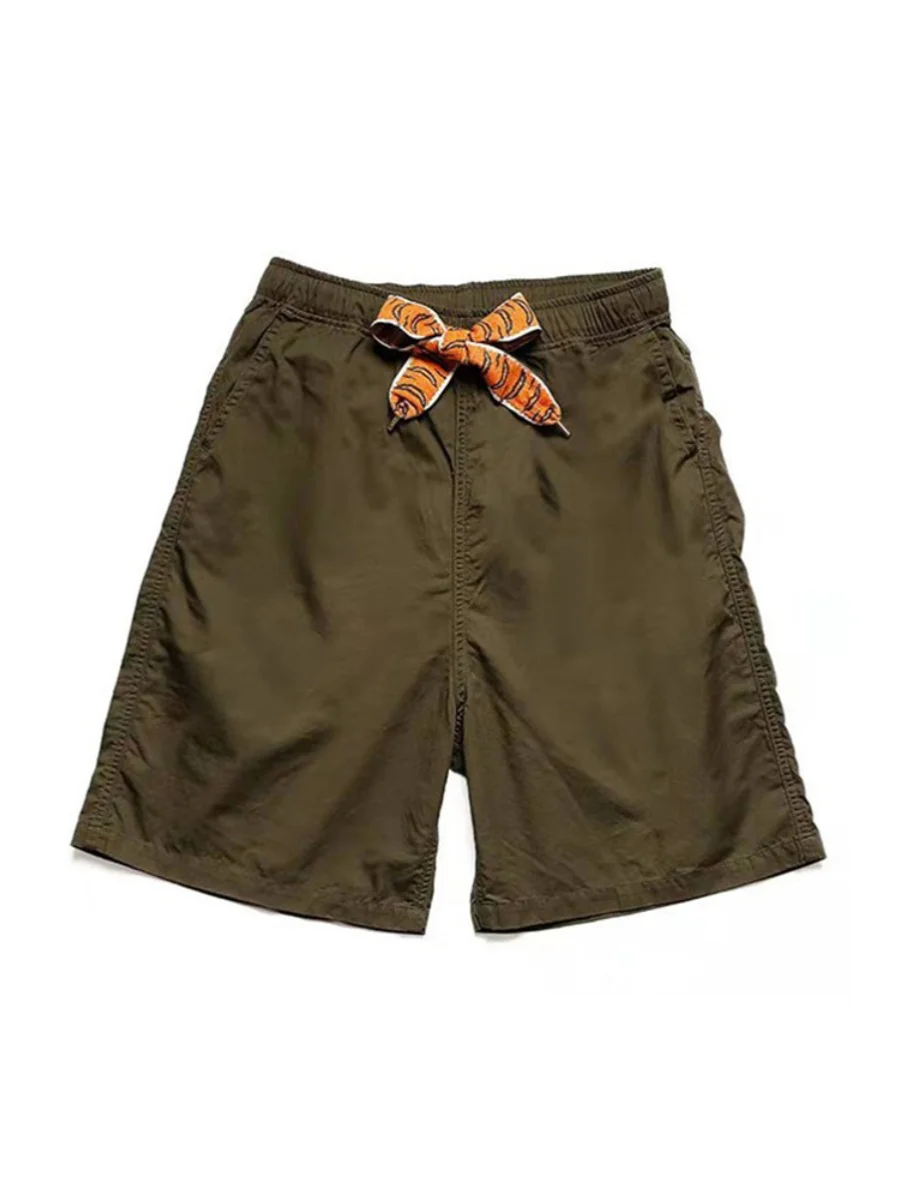 

KAPITAL 22SS ex Свободный повседневный хлопковый дышащий плетеный пояс в тигровую полоску ort orts Молодежная летняя одежда Vitali Sle