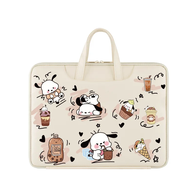 Sanrio bolso para ordenador portátil 13 pulgadas 14 pulgadas 15 pulgadas 16 pulgadas Pochacco lindo organizador de tableta de gran capacidad bolso de dibujos animados funda para portátil