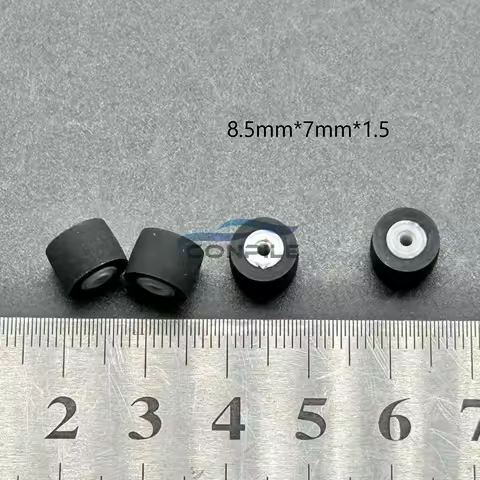 4pcs 8.5x7x1.5mm rubber pinch roller for cassette deck tape recorder Stereo player