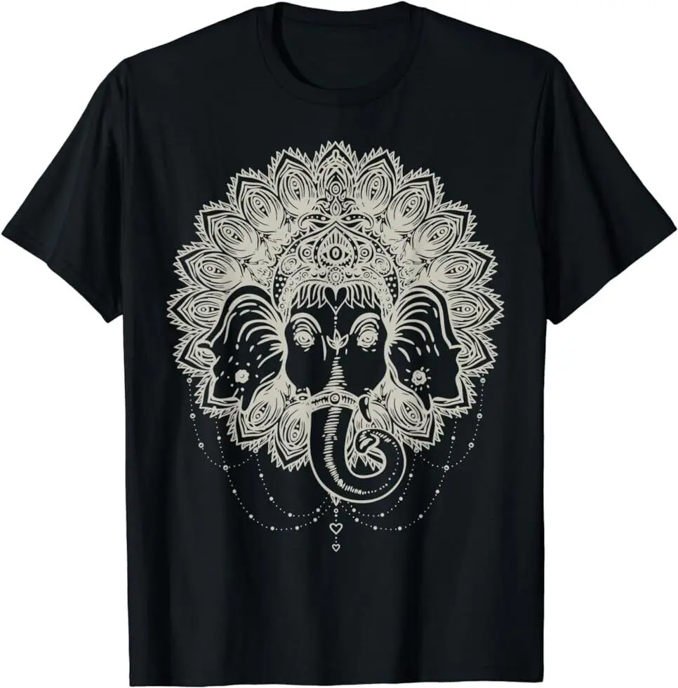 NEW LIMITED Sak Yant Thai Tattoo Spiritual Ganesha Elephant Thailand Shirt Anime Pattern Y2K Summer Brand