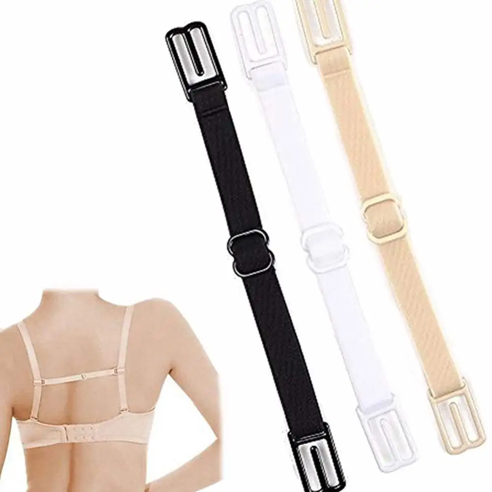 Women Non Slip Elastic Bra Strap Holder Adjustable Band Buckle Racer Back Clip Extend Shoulder strap