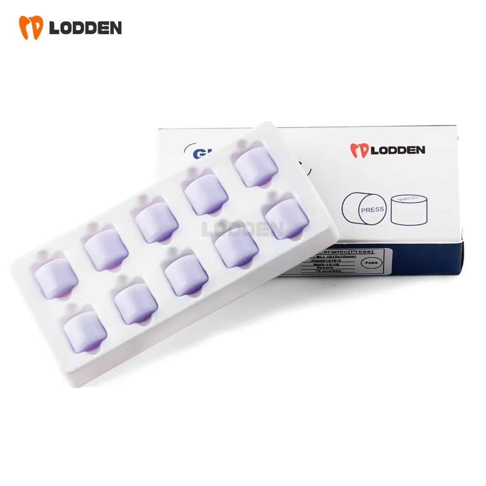 Picture 6: 10 Pieces Lodden Press Ingots Dental Glass Ceramic Press Lithium Disilicate Ingots Dental Lab Materials