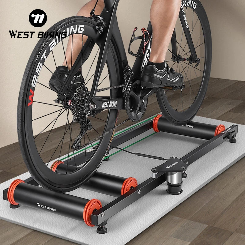 WEST BIKING Bike Trainer Rollers Indoor Home Exercise Foldable Cycling Training Fitness Bicycle Trainer MTB Road Bike Rollers