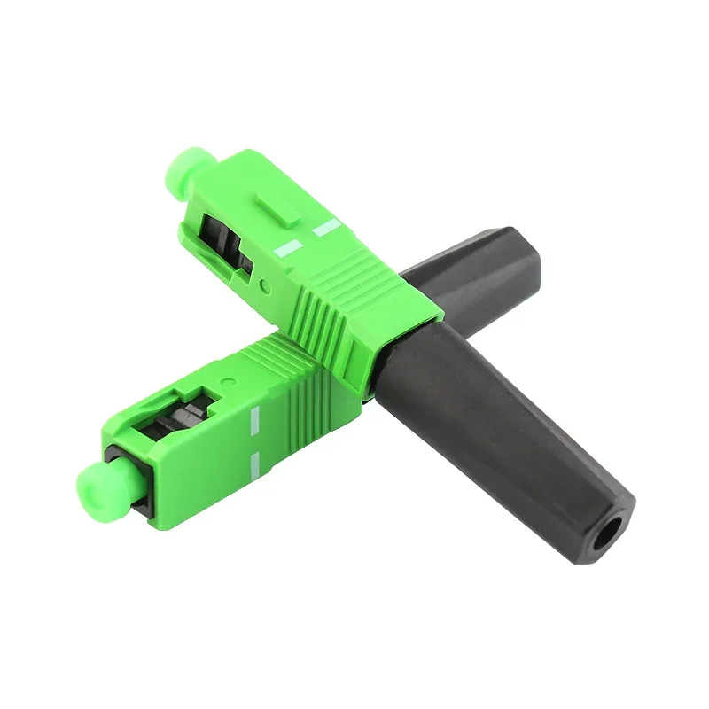 100PCS FTTH quick connector Embedded SC APC  Fiber Optic Fast Connector  single-mode SCAPC  fiber optic connector