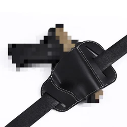 Cowhide Tactical Gun Case Hunting Holster Pouch G17 Universal Gun Concealed Carry Belt Holsters Gun Accessories