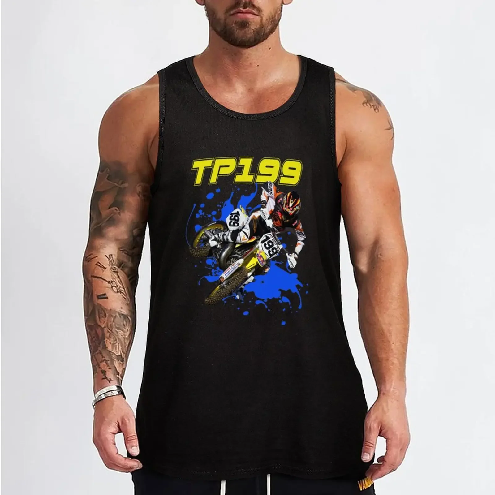 Travis Pastrana 199 Motocross and Supercross Champion 199 Dirt Bike Gift Design Essential . Tank Top t shirts sexy clothes men