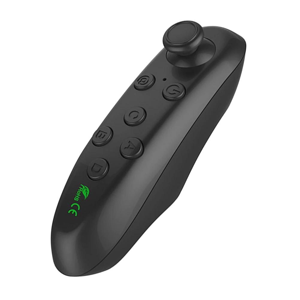 

Portable Wireless Remote Controller Gamepad VR Joystick Handle Black Long Life Ergonomic 360 Degree
