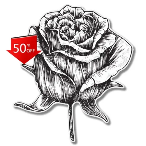 

Rose Phone Trendy Truck Laptop Boat Bumper Gift Retro Aesthetic Vintage Cute Unique