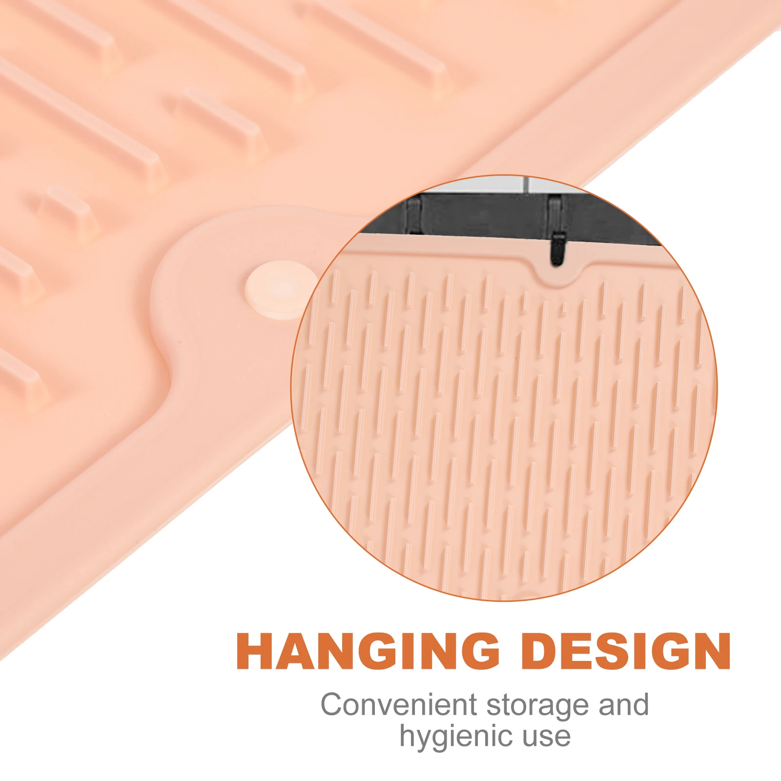 

Silicone Dish Drying Mat Heat Insulation Waterproof Oil Proof Non Slip Sink Protector For Kitchen Counter Drain Pad Dish