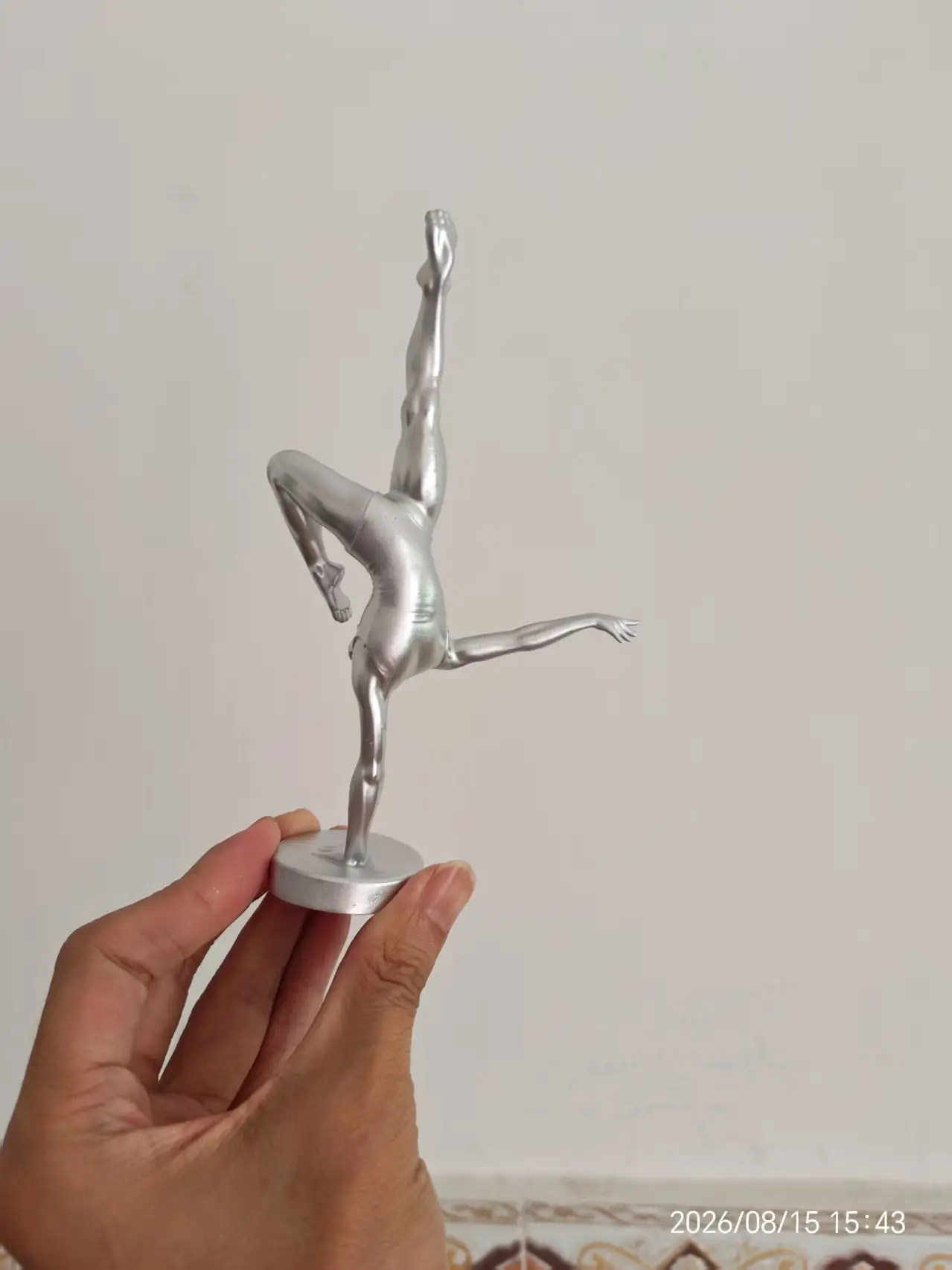 3D Printed Single-Handed Balancing Ballet Dancer Figurine, Modern Artistic Gymnastics Girl Desktop Decorative Sculpture view 6