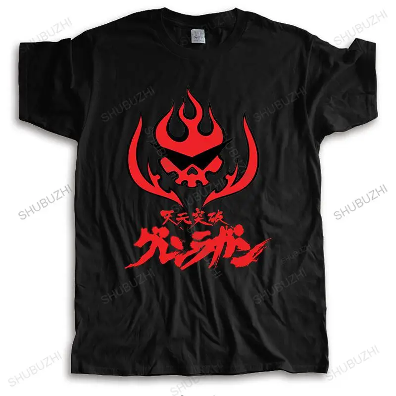 man luxury brand vintage t shirt short sleeve Gurren Lagann Loose cool cotton fashion t-shirt for him pl teeshirt tops