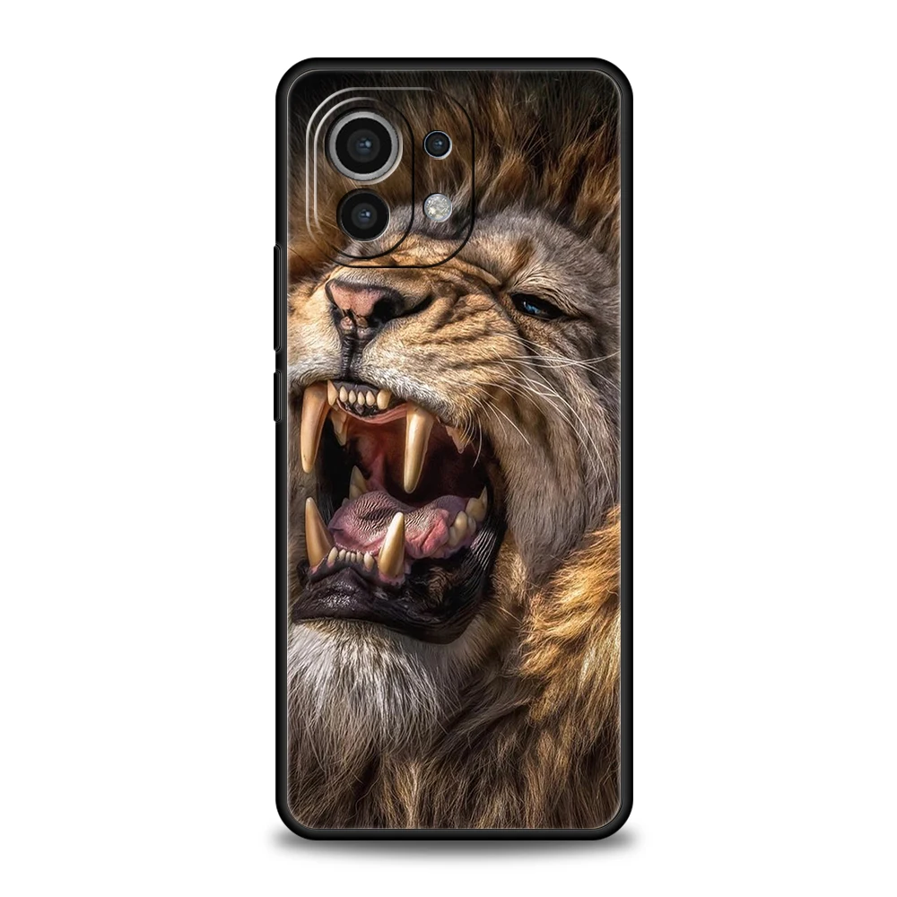 Animal Lion Phone Case For Xiaomi Mi X3 X4 NFC F3 M3 M4 GT Note 9T 10T 10 11 Ultra 11T 11X 12 Pro Lite 5G Silicone Shell Fundas