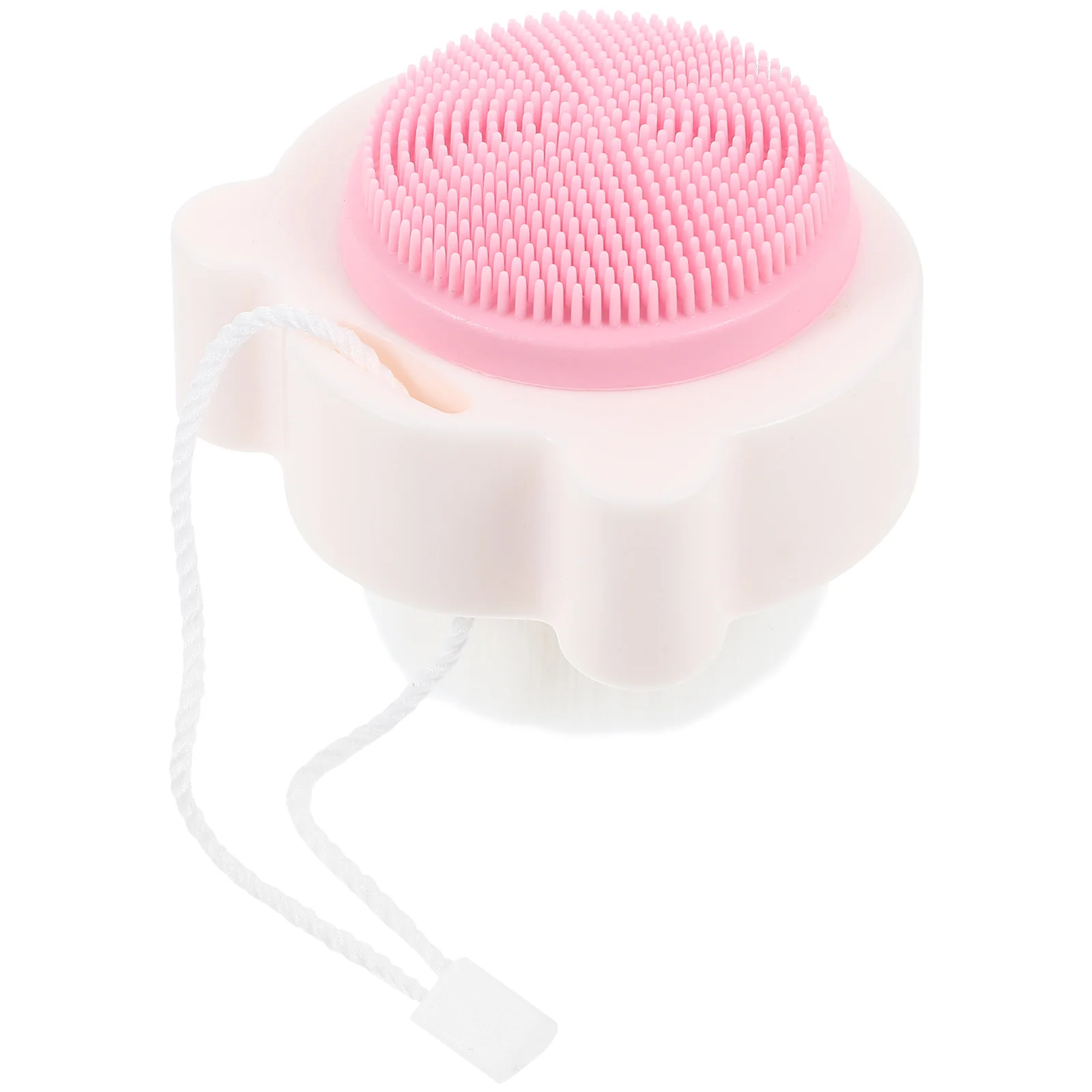 Soft Bristle Facial Cleansing Brush Female Face Exfoliator Handheld Exfoliating Silicone Shower Body Scrubber Man Men