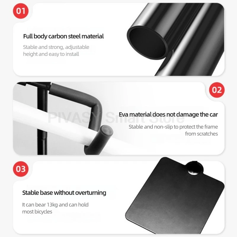 ชั้นยืนแร็คจักรยานในร่มจักรยานขาตั้งจอแสดงผลผู้ถือตกแต่ง Non-Repair Rack ติดตั้งง่ายขนาดกะทัดรัด