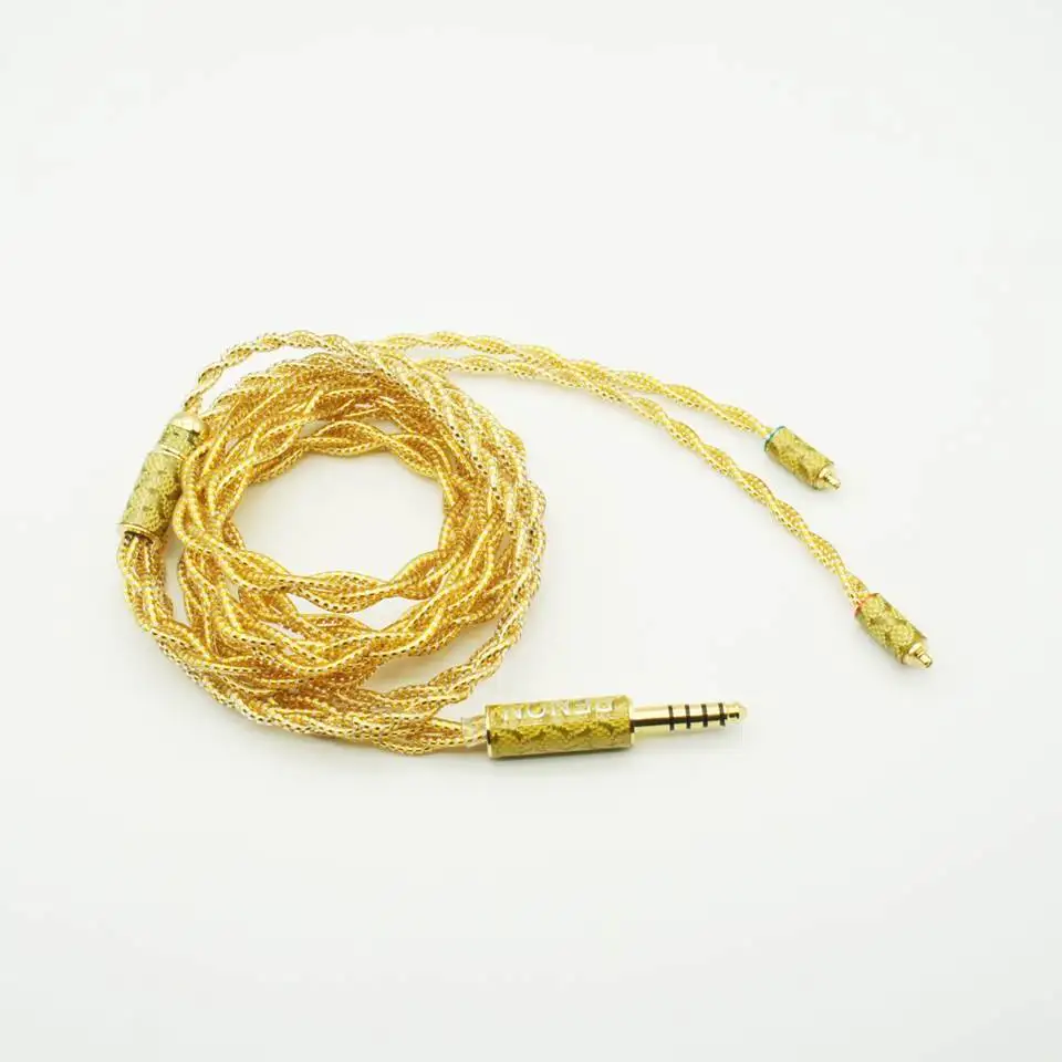 Penon Vocal 4 Shares 60 Cores OCC Silver-plated Plus Gold Foil Audiophile Earphone Replacement Cable IEM Upgrade Cable