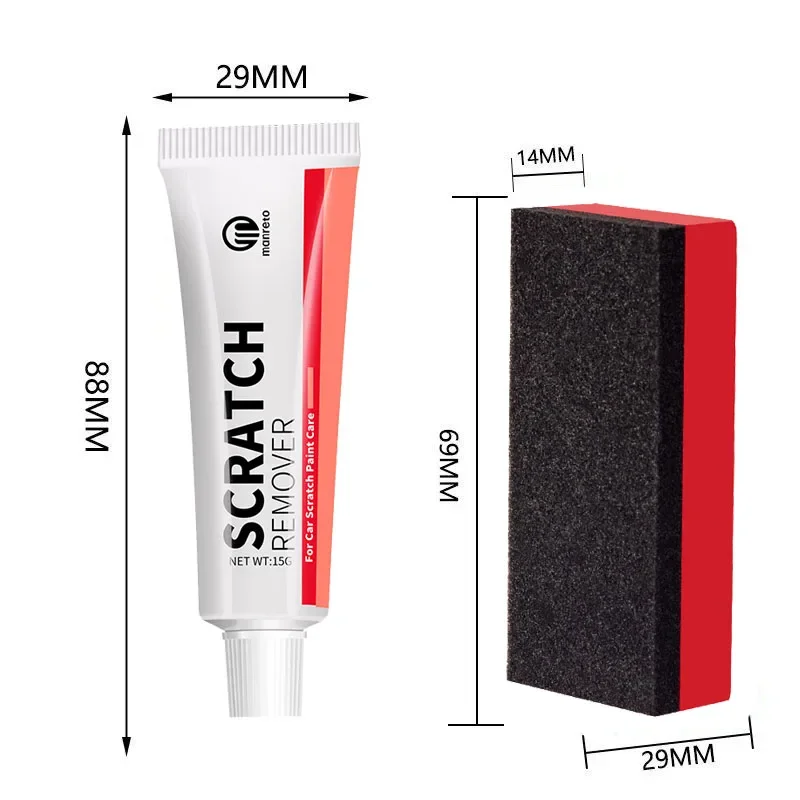 Car Scratch Remover Car Polishing Paste with Sponge, Car Body Paint Care Kit Car Paint Repair Spray Paint for Car