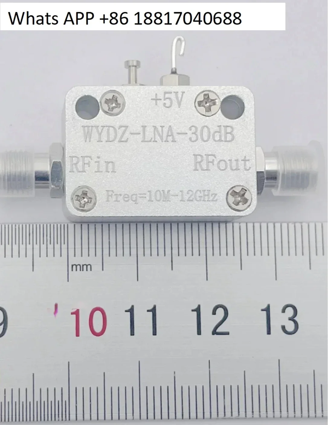 HOT 10M-12G 30DB LNA RF Broadband Amplifier Flatness Low Phase Noise Amplifier FOR HAM Radio Receiver Mixer Driver FM UHF VHF