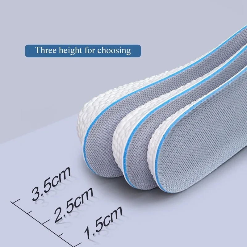 1 Pair of Invisible Insoles Increase Insoles Breathable, Comfortable and Breathable, for Both Men and Women, Heel Lift Pad