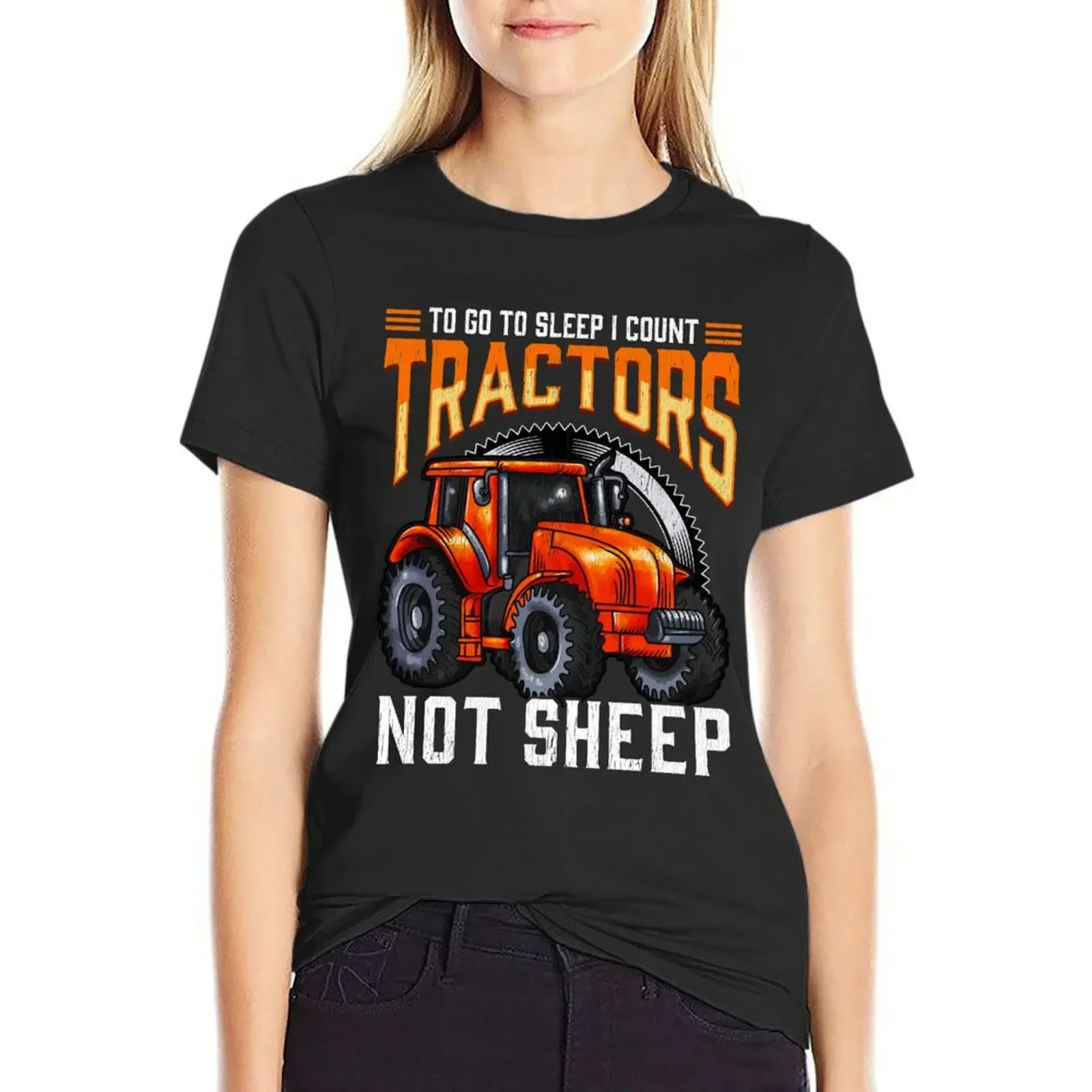 

Funny Farmer Tractor Lover Counting Tractors T-Shirt Blouse animal print shirt for girls summer top Woman clothing