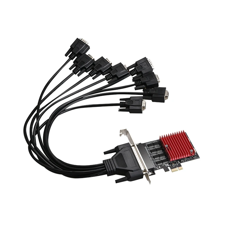 PCIe1X - 8 직렬 포트 RS232 PCI Express 확장 카드 8 DB-9 PCI Express 직렬 카드