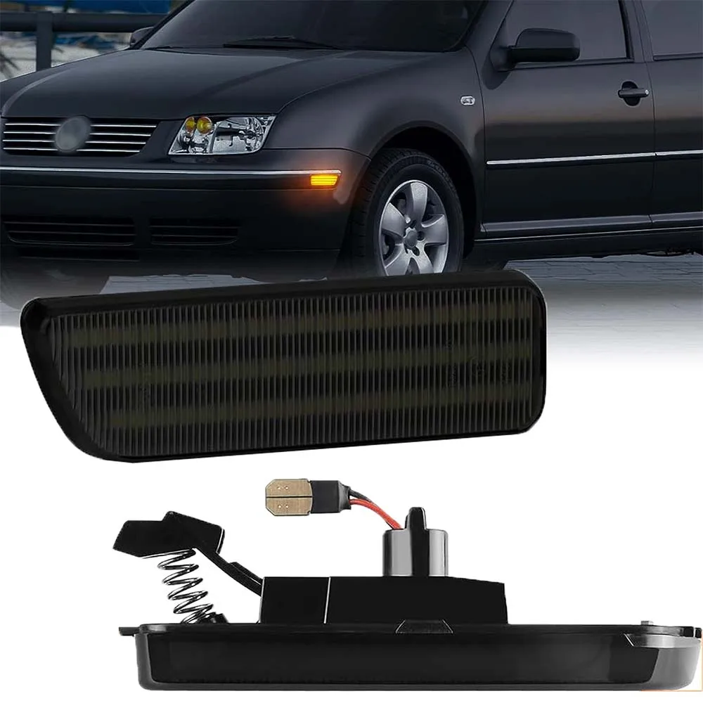 2x przednie światła obrysowe LED błotnika boczne kierunkowskazy migacze dla VW Golf 4 GTI Jetta MK4 1999-2006 1J 0945071 A/B