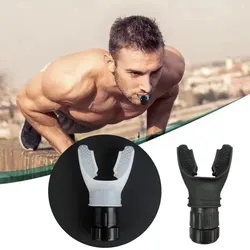 Breathing Trainer with Adjustable Resistances to Improve Lung Capacity and Respiratory Strength for Fitness Workouts